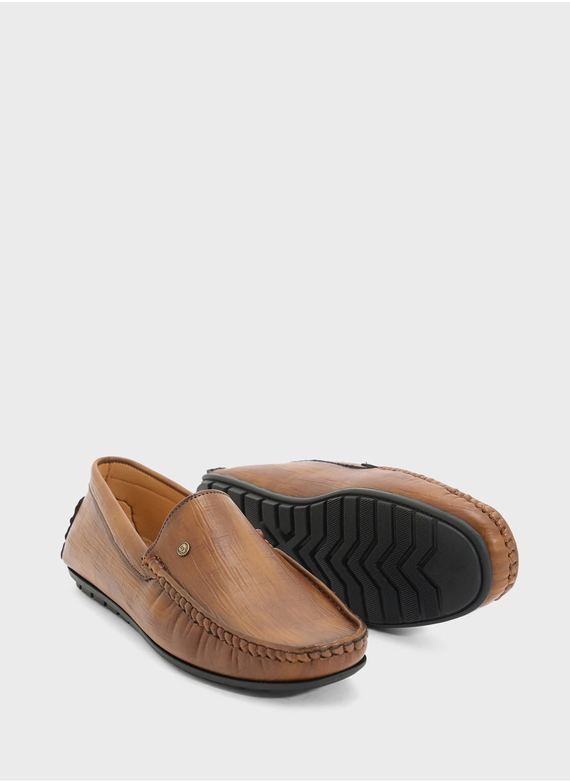 Robert Wood Croc Emboss Loafers  - Image 4