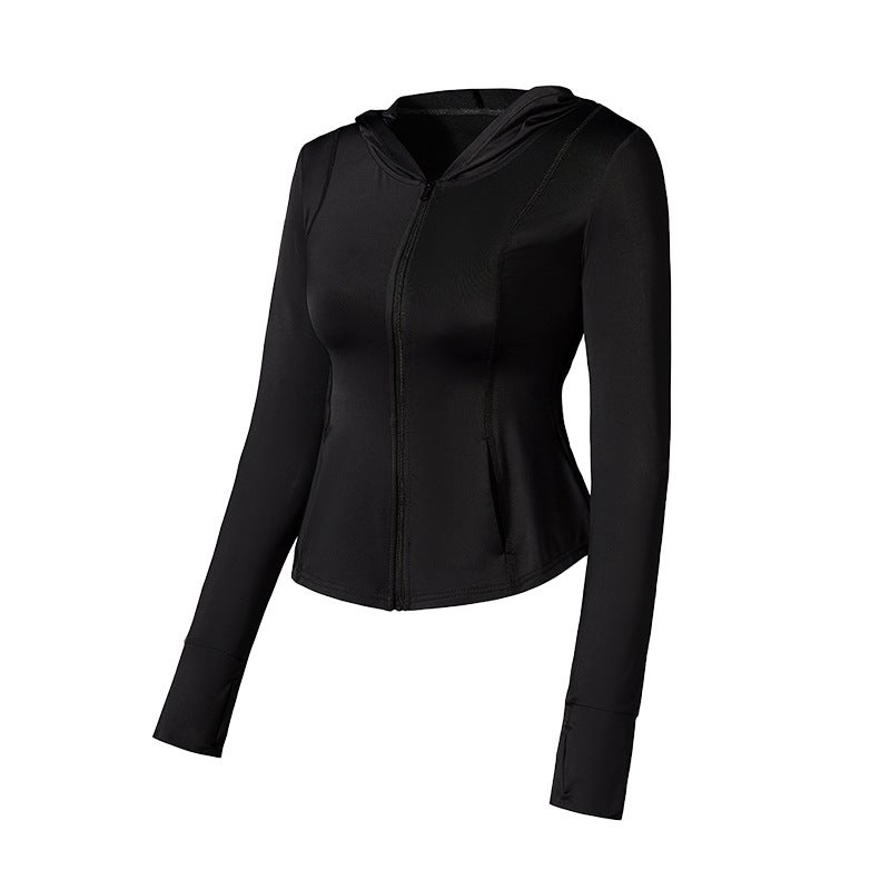 Slim-Fit Sun Protection Jacket UV-Resistant Breathable Quick-Dry dark night