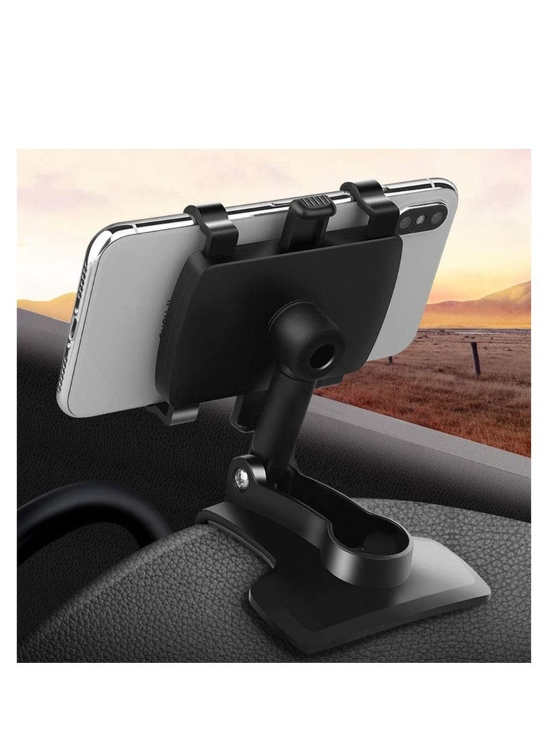 Captaintech Car Phone Mount 360 Degree Rotation Dashboard Cell Phone Holder for Car Clip Mount Stand Suitable for 4 to 7 inch Smartphones - Image 1
