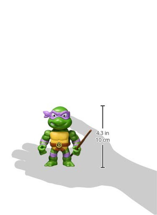 جادا لعبة سلاحف النينجا المراهقة المتحولة دوناتيلو المصبوبة، مقاس 4 بوصات، من جادا تويز، ألعاب للأطفال والكبار، أرجواني - Image 2