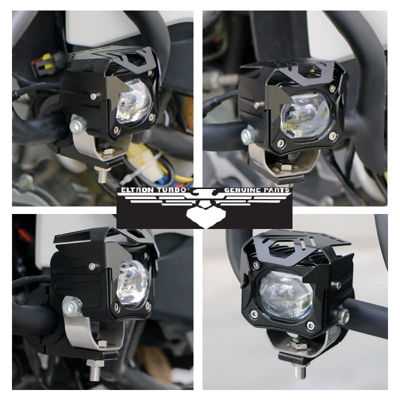 ELTRON TURBO High Bright Fog Light Laser LED DC Power 12V-24Volts 160Watts Imported 1 Year Warranty Waterproof Universal For All Motorcycles,Bike,Car, Scooties White & Yellow Beam (Pack Of 2 + Switch) - Image 4