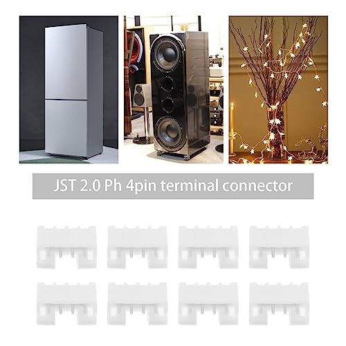 Create idea 20 Sets JST 2.0 PH 4 Pin Connector Plug Include 20PCS 4 Pin Female Mini Connector Plug with 150mm Cable Wire & 20PCS 4 Pin Male Micro Connector Plug - Image 2