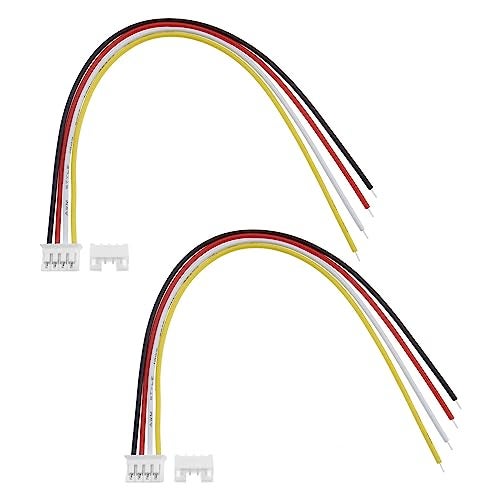 Create idea 20 Sets JST 2.0 PH 4 Pin Connector Plug Include 20PCS 4 Pin Female Mini Connector Plug with 150mm Cable Wire & 20PCS 4 Pin Male Micro Connector Plug - Image 1