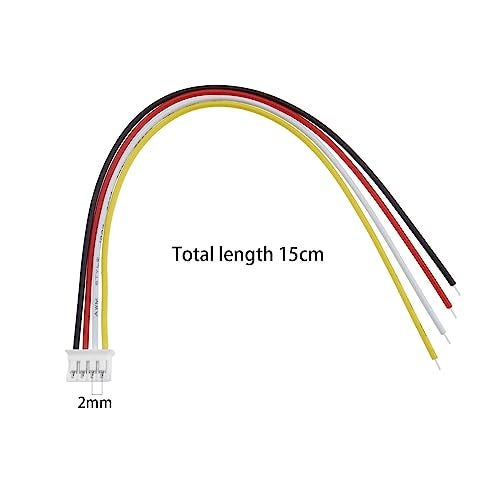 Create idea 20 Sets JST 2.0 PH 4 Pin Connector Plug Include 20PCS 4 Pin Female Mini Connector Plug with 150mm Cable Wire & 20PCS 4 Pin Male Micro Connector Plug - Image 4