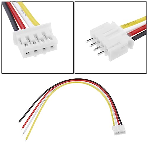 Create idea 20 Sets JST 2.0 PH 4 Pin Connector Plug Include 20PCS 4 Pin Female Mini Connector Plug with 150mm Cable Wire & 20PCS 4 Pin Male Micro Connector Plug - Image 3