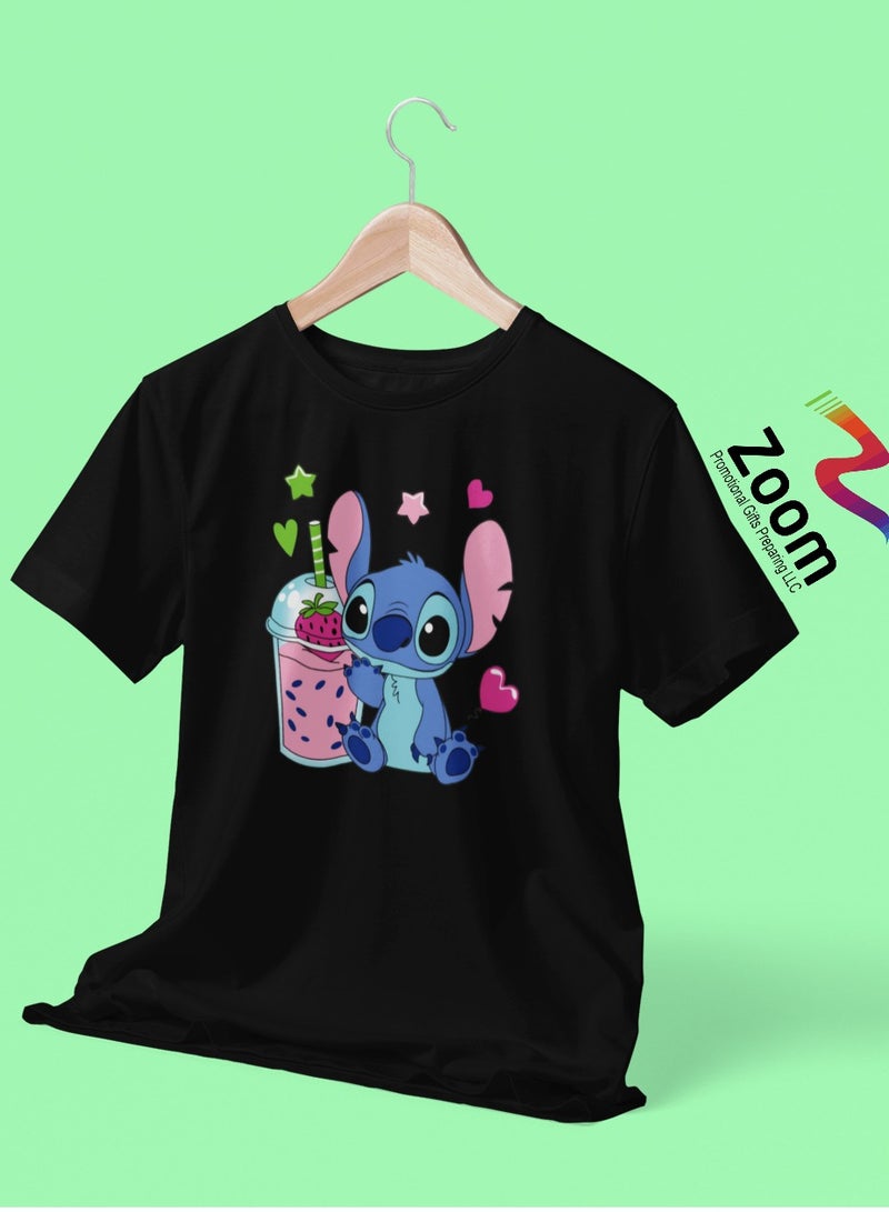 ZOOM BOBA STITCH T-SHIRT DESIGN FOR KIDS 