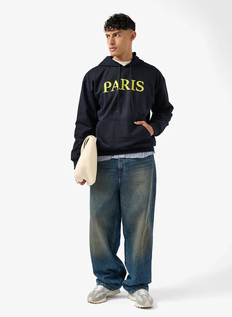 سفنتي فايف Paris Oversized Hoodie