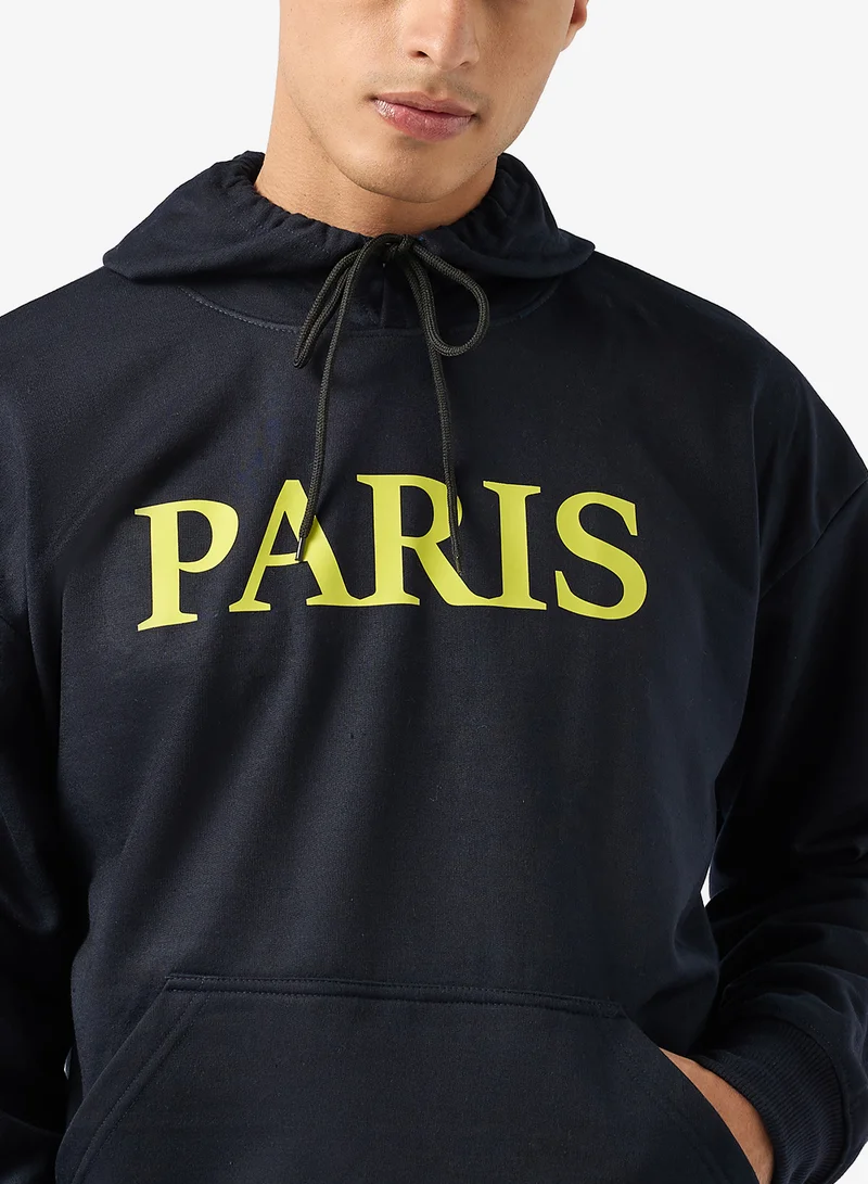 سفنتي فايف Paris Oversized Hoodie