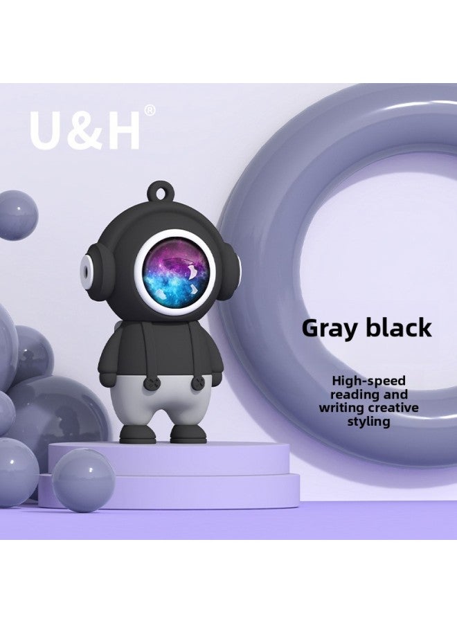 PVC Soft Glue Cartoon 3.0 Car Music Computer Mobile Phone U Disk Logo Creative Gift Mini Usb-Color:Grey Black PE Bag-Capacity:1GB 2.0  - Image 1