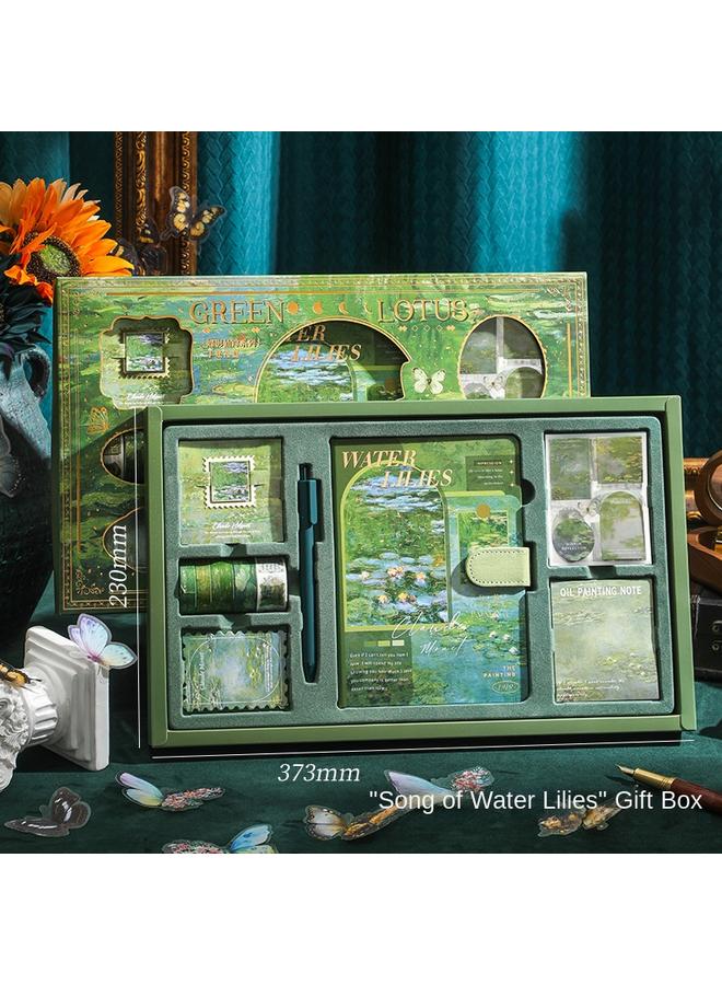 Bluejw Retro Butterfly Hand Book Suit Gift Box 2024 New Girl Hand Book Sticker Material Gift Bag Primary School - Image 1