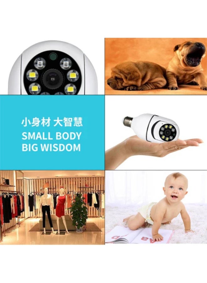 كروني كاميرا Y22-1080p لمبة إضاءة IP كاميرا Y21 (تطبيق Ftycam) لمبة إضاءة IP كاميرا مزدوجة عالية الدقة للرؤية الليلية كاميرا لاسلكية كاميرا واي فاي مصباح طاولة سحابي - Image 3