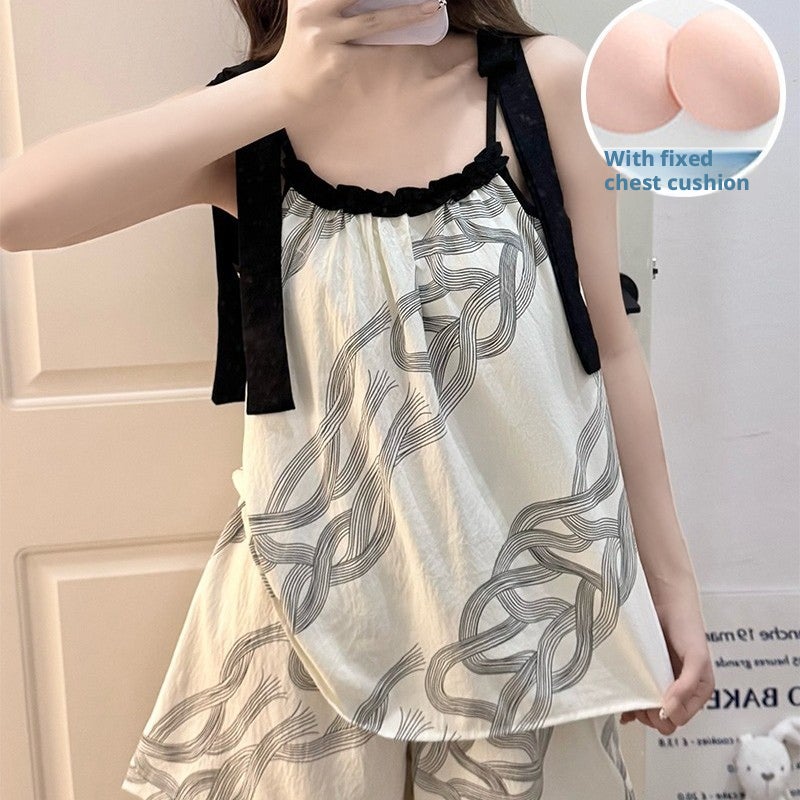 Women's Cloud Cotton Pajama Set with Short Sleeves and Shorts - Image 5