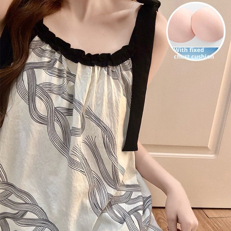 Women's Cloud Cotton Pajama Set with Short Sleeves and Shorts - Image 3