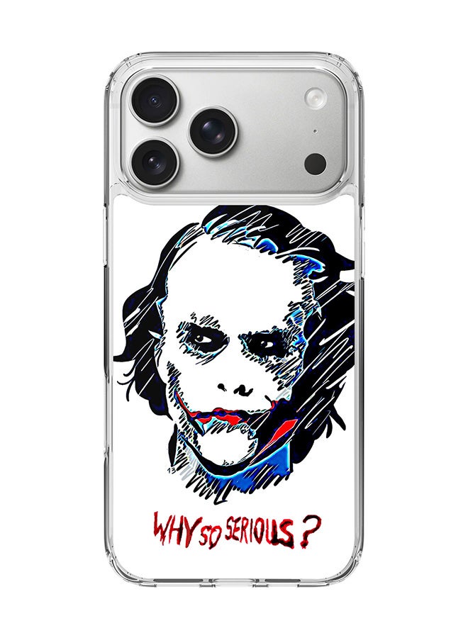 Stylizedd Classic Clear MagSafe Case for iPhone 17 Pro Max , Hybrid Soft Case Flexible Edges Anti Drop TPU PC Gel Thin Transparent Cover [ Designed for iPhone 17 Pro Max ] - Why So Serious