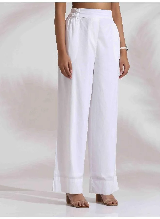 ترو برونز trueBrowns White Cotton Schiffli Jacket Co-ord Set