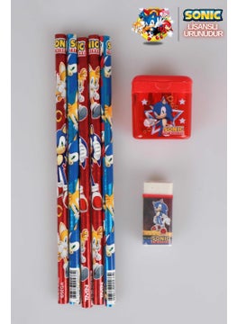 Licensed 5-Piece Pencil, Eraser and Sharpener Set