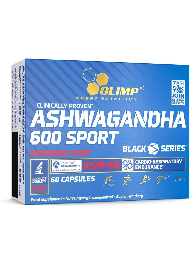 أولمب أوليمب أشواغاندا KSM-66 600 سبورت | تخفيف طبيعي للتوتر + تعزيز الأداء | قدرة التحمل + استعادة العضلات | 60 كبسولة - Image 1