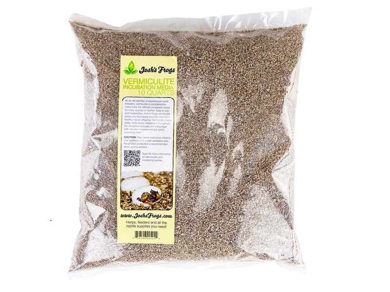 Josh's Frogs Vermiculite for Incubating Reptile Eggs, Housing Crickets and Starting Seeds (10 Quarts) - Image 1