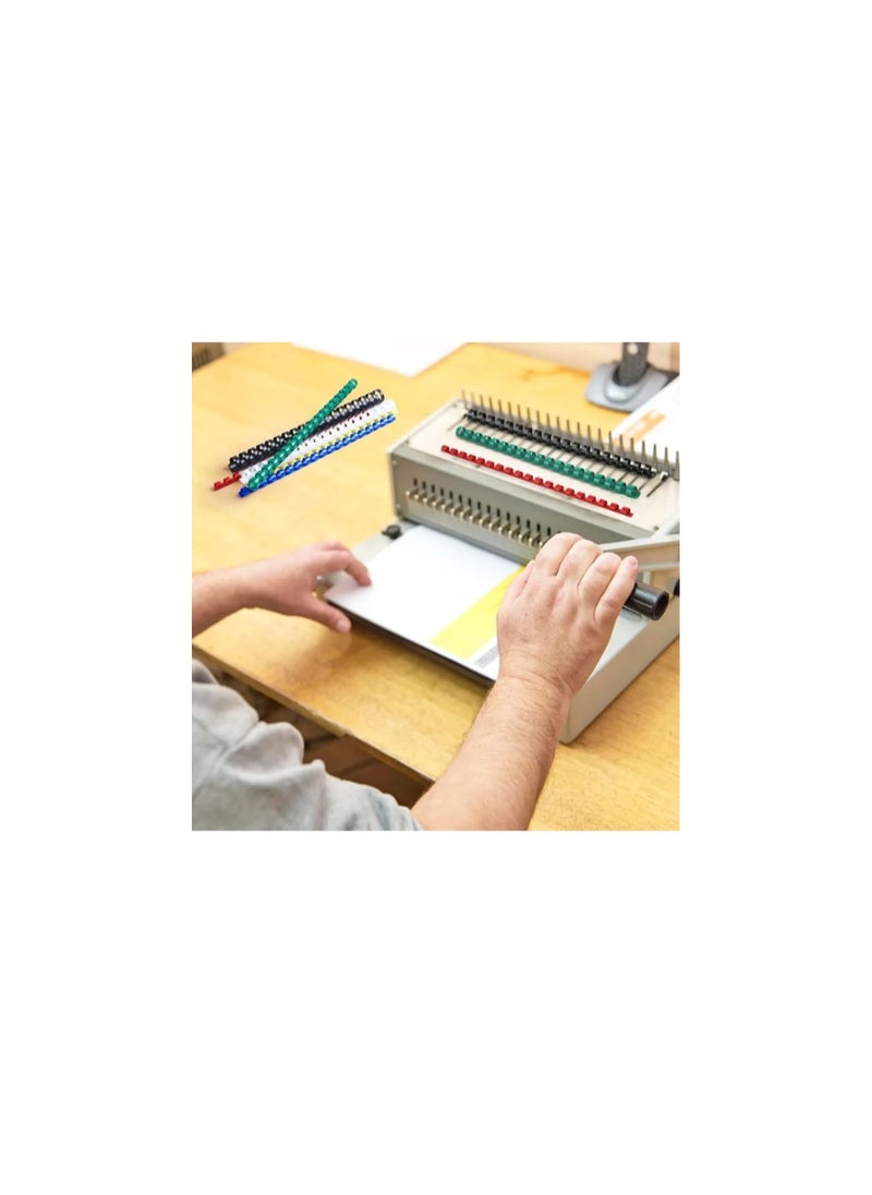 Kalon 16MM Plastic Spiral Binding Ring Black 21 holes For A4 Book and Notebook,Paper Office & School Pack Of 100Pcs  - Image 4