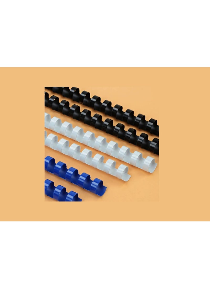 Kalon 16MM Plastic Spiral Binding Ring Black 21 holes For A4 Book and Notebook,Paper Office & School Pack Of 100Pcs  - Image 3