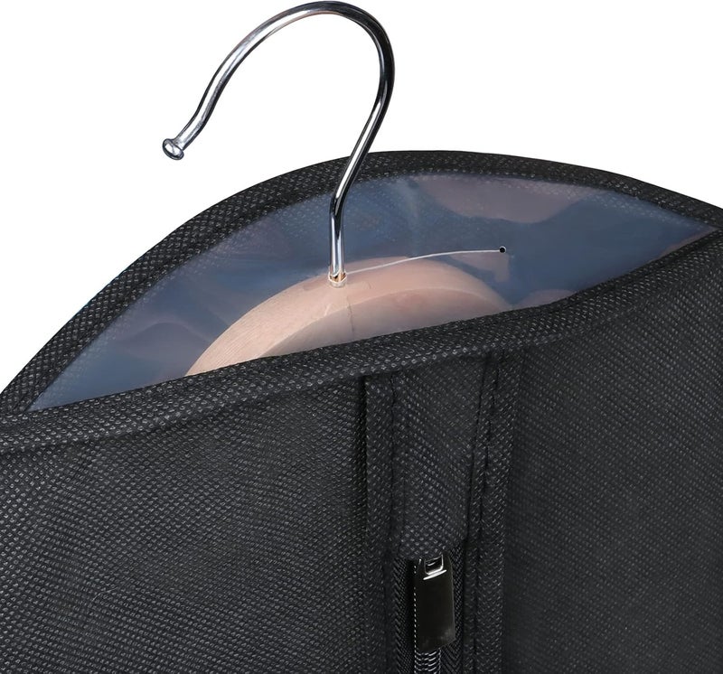 KEEGH Garment Bags for Storage and Travel 101 cm Garment Bags for Hanging Clothes Breathable Suit Covers for Wardrobe with Transparent Window for Suits, Jackets, Coats, Pack of 6 - Image 3