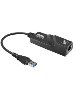 Generic USB 3.0 Ethernet Adapter USB to RJ45 Network 1000Mbps Gigabit LAN Ethernet Internet Adapter Compatible with MacBook, PC, Switch, Surface, Windows 11/10/8.1/8/7, MAC OS, IOS, Black  - Image 1