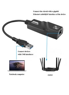 Generic USB 3.0 Ethernet Adapter USB to RJ45 Network 1000Mbps Gigabit LAN Ethernet Internet Adapter Compatible with MacBook, PC, Switch, Surface, Windows 11/10/8.1/8/7, MAC OS, IOS, Black  - Image 4