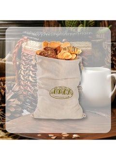 KASTWAVE 2Pcs Linen Bread Bags for Homemade Storage - 11.81"x15.75" Reusable Drawstring Bags for Artisan, Bakery, and Baguette Bread  - Image 5