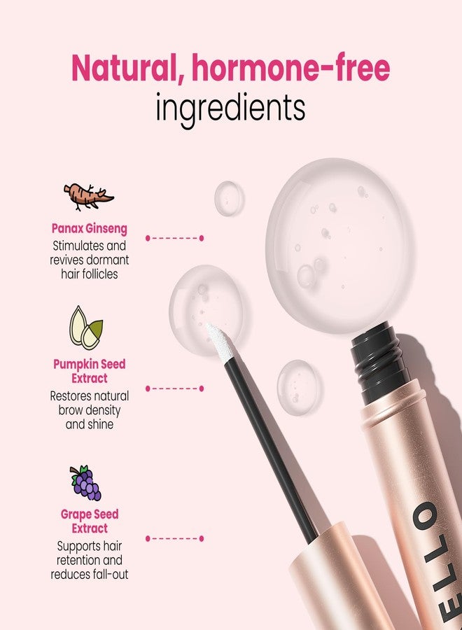Trybello Eyebrow Growth Serum | Natural Thickening & Strengthening Formula for Fuller Eyebrows | Biotin, Peptides, and Botanical Extracts | No Parabens, Silicones, PEGs | Vegan, Gentle, Non-Irritating - Image 3