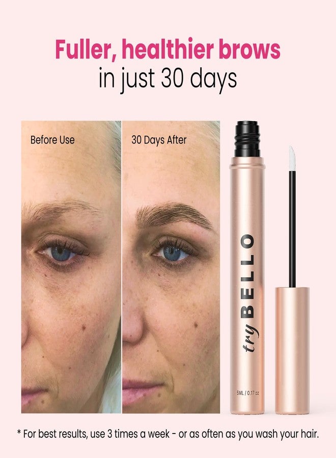 Trybello Eyebrow Growth Serum | Natural Thickening & Strengthening Formula for Fuller Eyebrows | Biotin, Peptides, and Botanical Extracts | No Parabens, Silicones, PEGs | Vegan, Gentle, Non-Irritating - Image 2