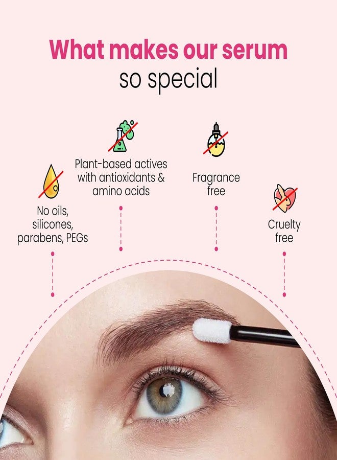 Trybello Eyebrow Growth Serum | Natural Thickening & Strengthening Formula for Fuller Eyebrows | Biotin, Peptides, and Botanical Extracts | No Parabens, Silicones, PEGs | Vegan, Gentle, Non-Irritating - Image 4