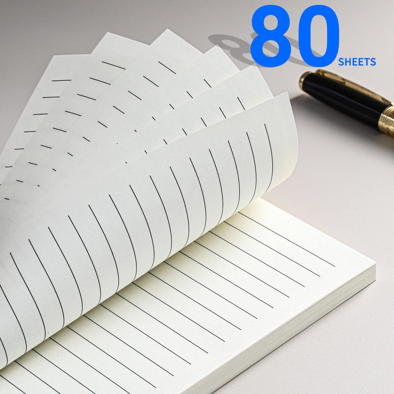 Tofun A6 Refillable Paper for 6-Ring Binders, Planner, Traveller Journal, Notebook, Dairy - 7mm Ruled Filler Paper Insert, 80 Sheets 160 Pages, Lined - Image 3