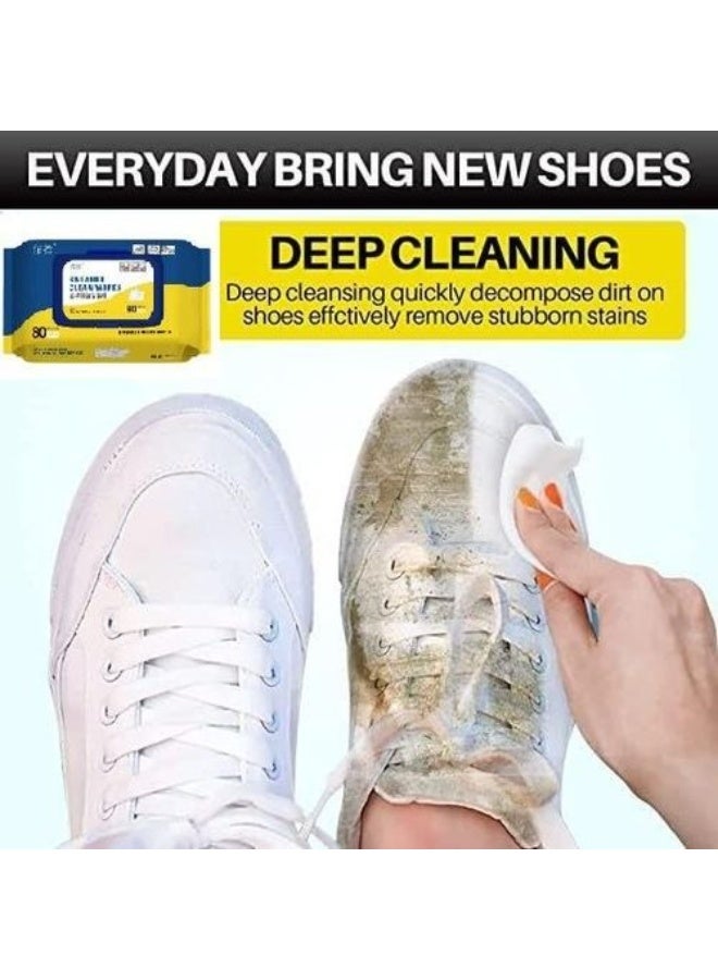 مناديل مبللة لتنظيف الاحذية ساعة واحدة - 80 منديل ، وايبس لتنظيف الاحذية الرياضية، منظف لازالة البقع من الكوتش-230 - Image 5