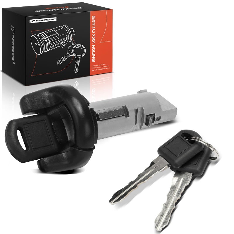 A-Premium APremium Ignition Lock Cylinder with 2 keys Compatible with Chevy GMC Pontiac Oldsmobile Vehicles Astro Blazer C1500 Express 2500 K3500 S10 Grand Prix Jimmy Savana Safari Bravada 19951999