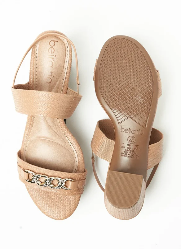 Beira Rio Sandals for Women with Back Strap – Stylish & Supportive sling Back Ladies Sandals