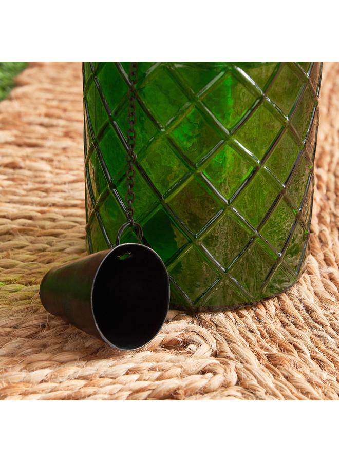 Eden Cylindrical Glass Torch Bottle With Fibre Glass And Metal 7.5X7.5X15 Cm - Image 5