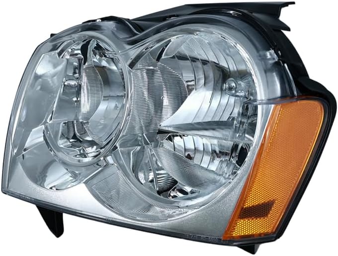 Head Lamp (Driver Side) for G-Cherokee (2005-2007) Aftermarket Replacement - 107126