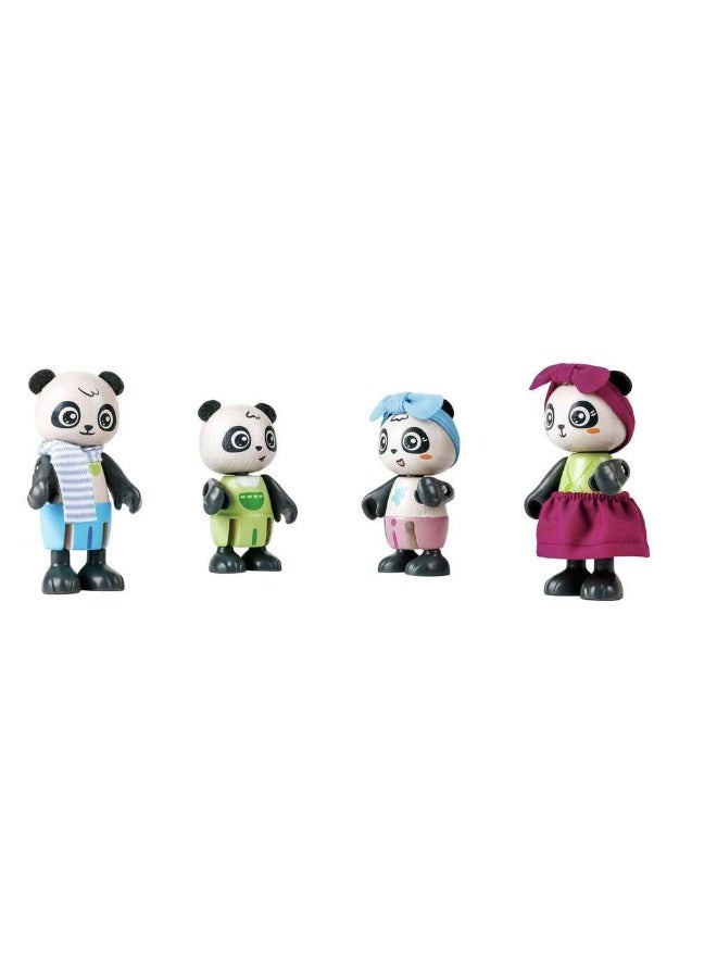 Hape مجموعة ألعاب منزل البامبو لباندا من هابي جرين بلانيت (25 قطعة) - Image 3