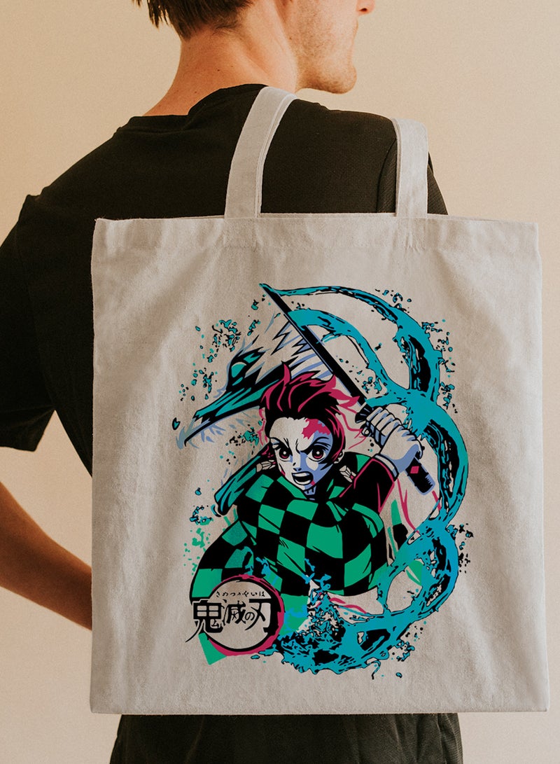 لوحة حقيبة يد بأحزمة كتف من البوليستر بتصميم أنمي تانجيرو - Image 2