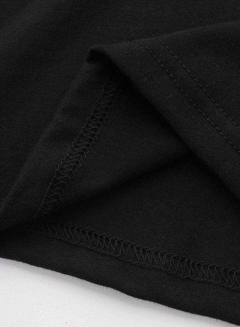 ميسري تيشرت اطفال مطبوع -اسود - Image 3