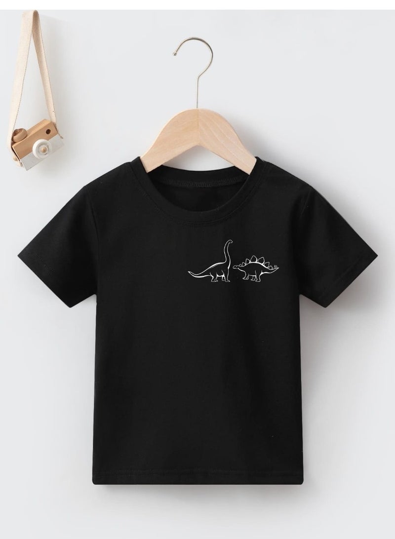 ميسري تيشرت اطفال مطبوع -اسود - Image 1