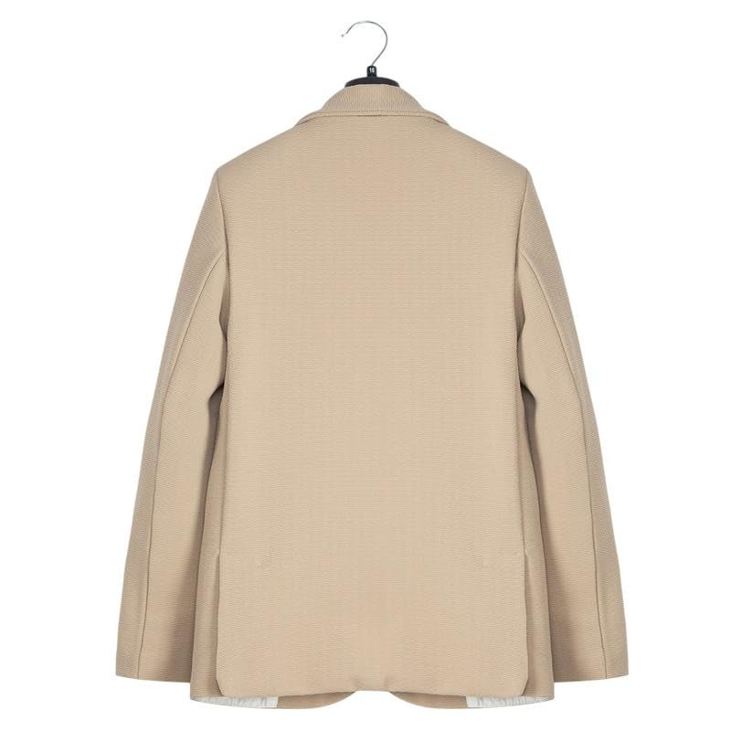 CHARCHIT Boys Regular Fit Plain Blazer and T-Shirt Set in Khaki - Image 2