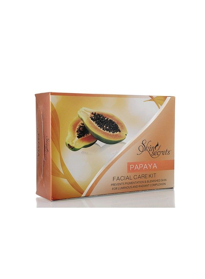 Skin Secrets Papaya Facial Kit With Papaya Extract To Prevent Pigmentation & Lighten Blemishes 310Gm (Pack Of 6) - Image 2