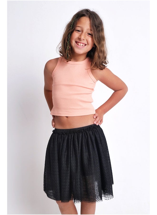 playmore - Salmon Ribbed Tank Top - Image 1