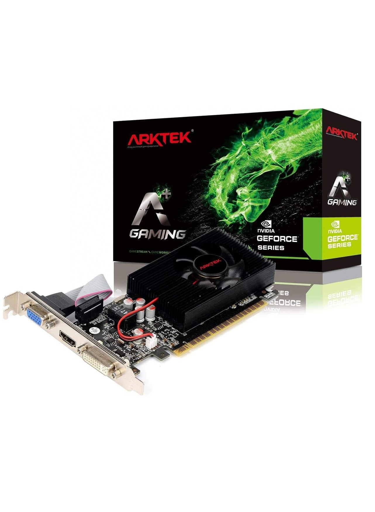 ARKTEK GEFORCE GT730 4GB DDR3 128BIT HDMI, DVI, VGA PCI-E LOW PROFILE Graphic Card - AKN730D3S4GL1