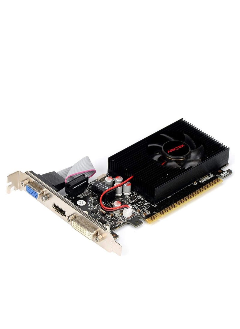 ARKTEK - ARKTEK GEFORCE GT730 4GB DDR3 128BIT HDMI, DVI, VGA PCI-E LOW PROFILE Graphic Card - AKN730D3S4GL1 - Image 1