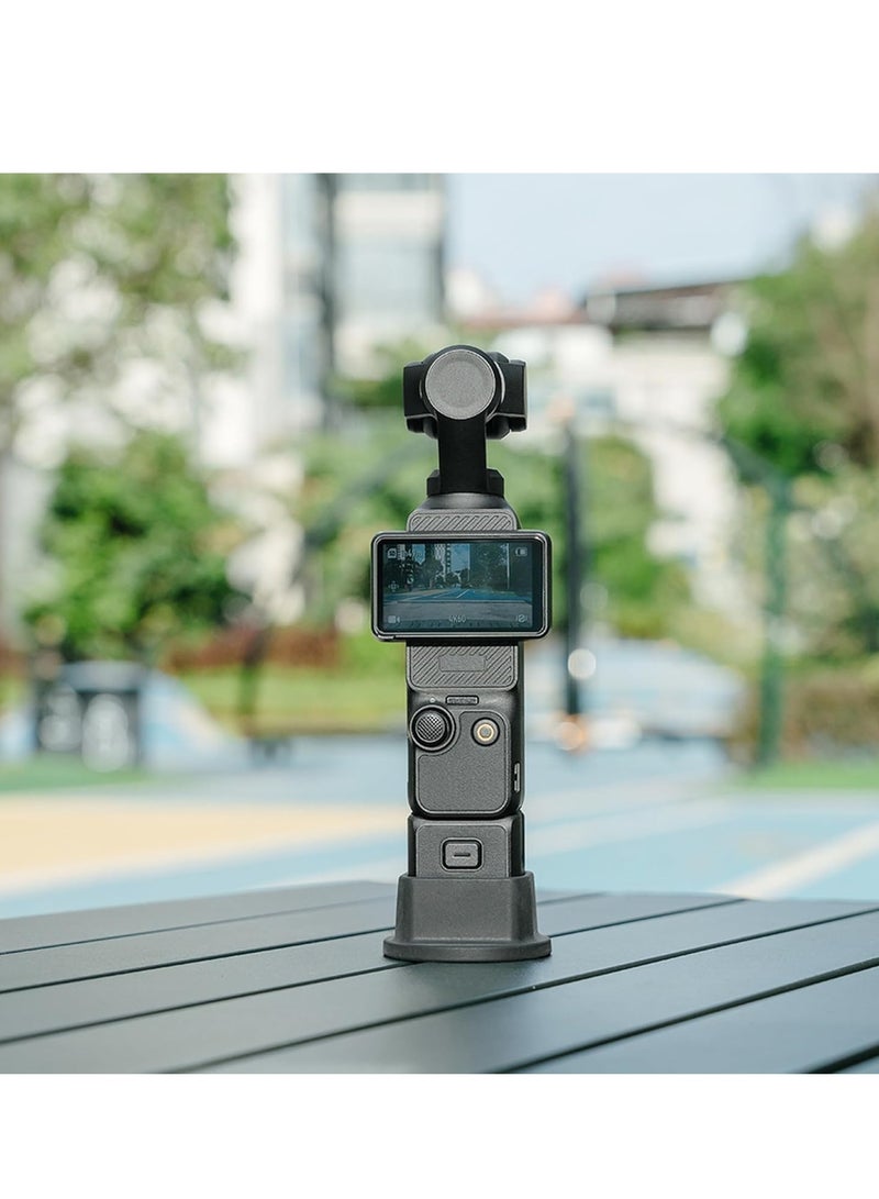 KASTWAVE Silicone Non-Slip Desktop Mount for DJI Osmo Pocket 3, Silicone Non-Slip Base Support Base, Lightweight and Compact, OSMO Pocket 3 Accessories (Silicone Black/Large) - Image 5