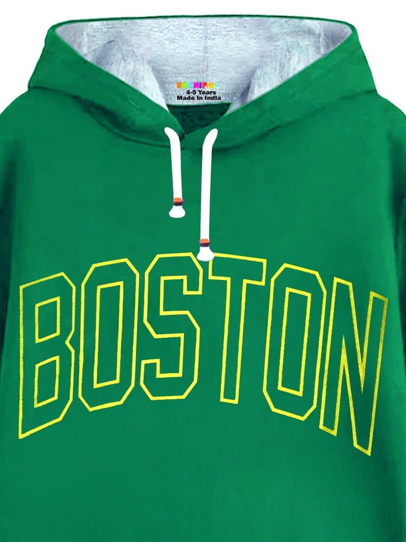 Kuchipoo Boys Cotton Blend Regular Fit Winterwear Hood Sweatshirt (KUC-HOD-216, 3-4 Years, Multi-Colored) - Image 3