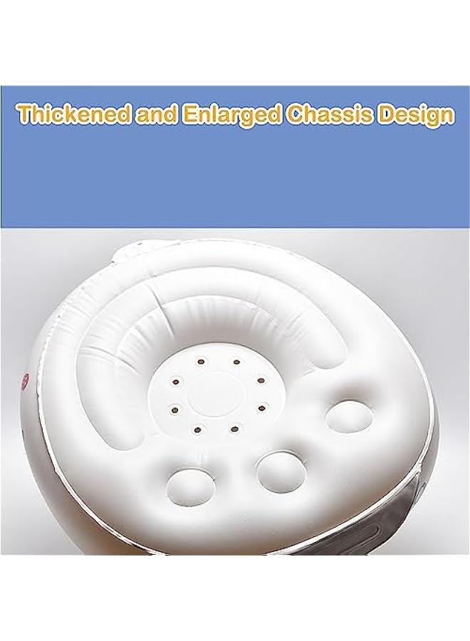 MOXO Inflatable Baby Seat for Babies 3 Months Air Pump Back Support Sofa with Builtin Pump Summer Toddler Chair for Boys and Girls - Image 2