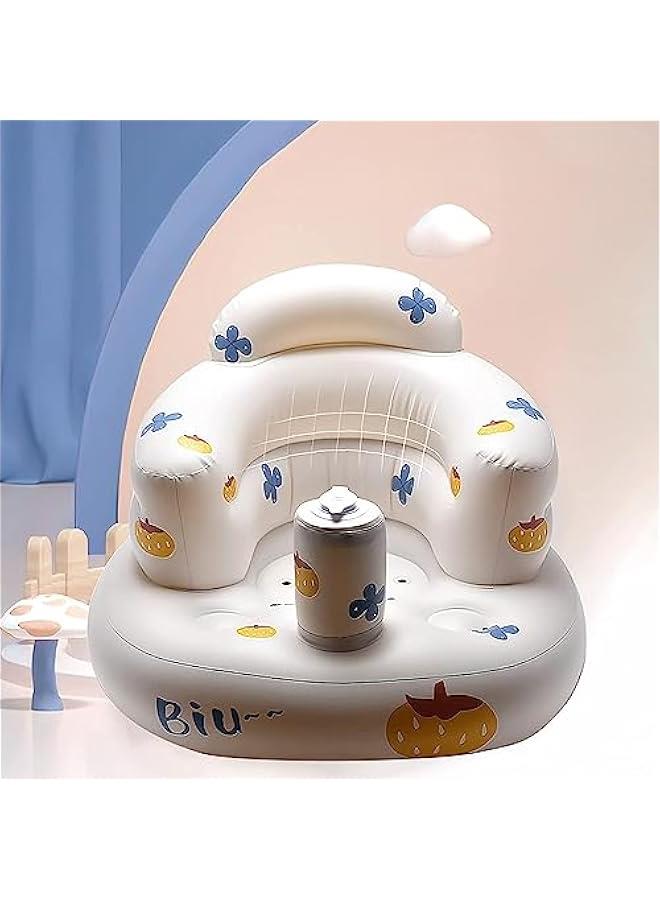 MOXO Inflatable Baby Seat for Babies 3 Months Air Pump Back Support Sofa with Builtin Pump Summer Toddler Chair for Boys and Girls - Image 4